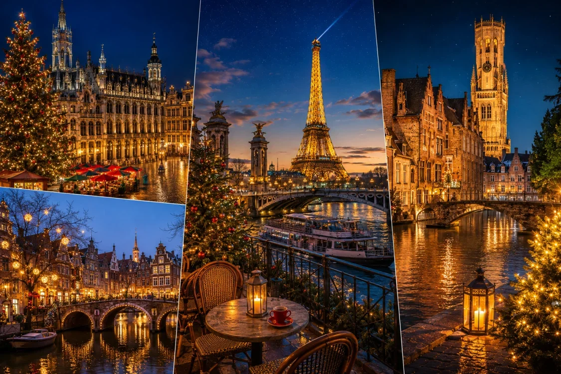  İzmir'den Direkt Sefer İle Yılbaşı Özel Brüksel & Brugge & Paris Turu Rotası