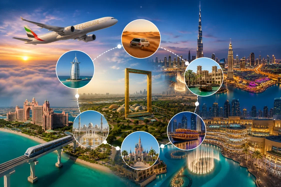 Emirates Havayolları ile Dubai Turu Rotası